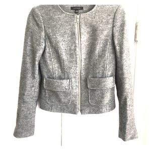 Ann Taylor short grey wool jacket